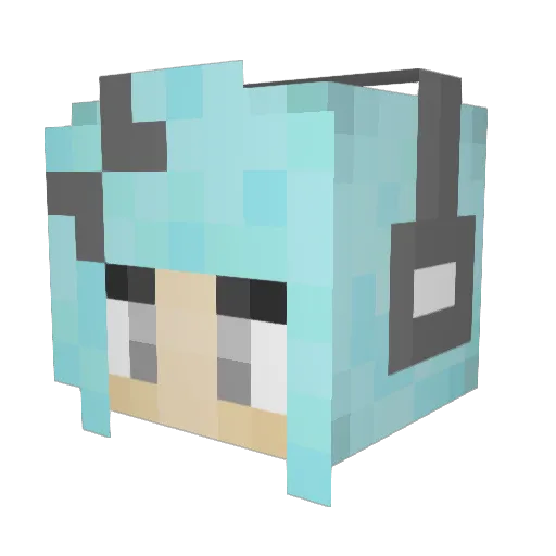 zeldab2 Minecraft avatar head, 3D render