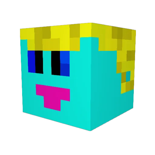 zeldabomber Minecraft avatar head, 3D render