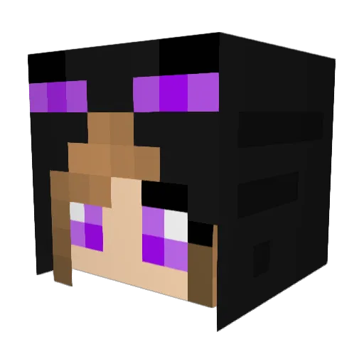 zeldira Minecraft avatar head, 3D render
