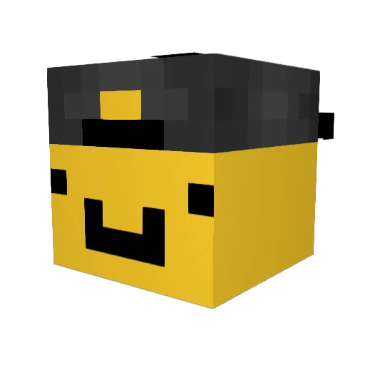 zelecogames Minecraft avatar head, 3D render