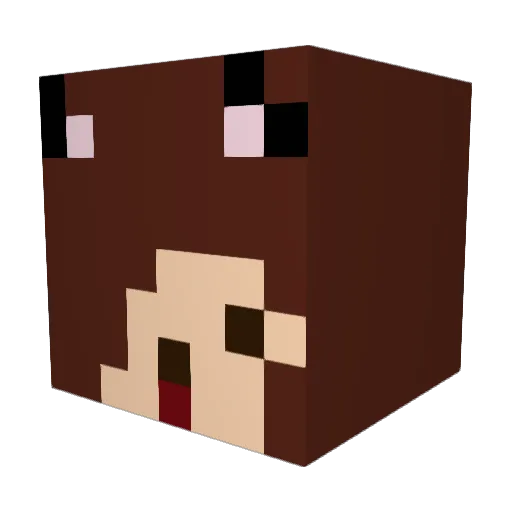 zellabamm Minecraft avatar head, 3D render