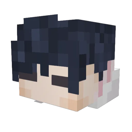 zellowo Minecraft avatar head, 3D render