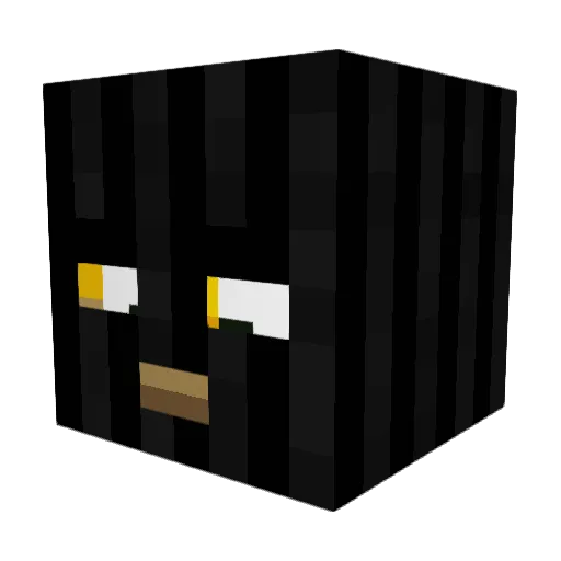 zellows Minecraft avatar head, 3D render