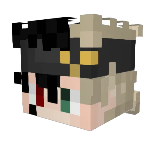 zeltex_ Minecraft avatar head, 3D render