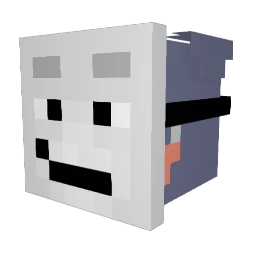 zelthanir Minecraft avatar head, 3D render