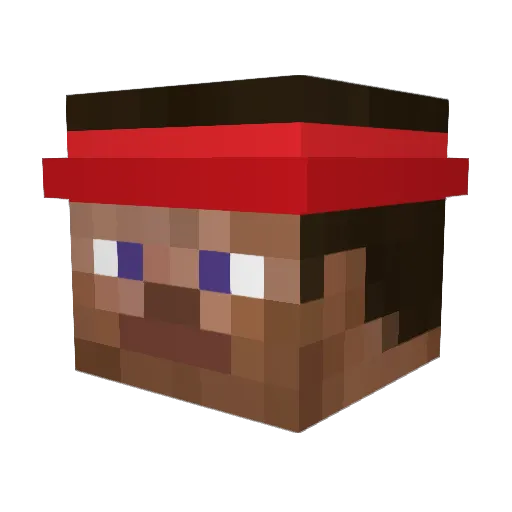 zemakse Minecraft avatar head, 3D render