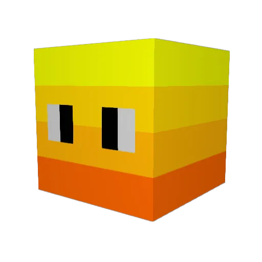 zemborg Minecraft avatar head, 3D render