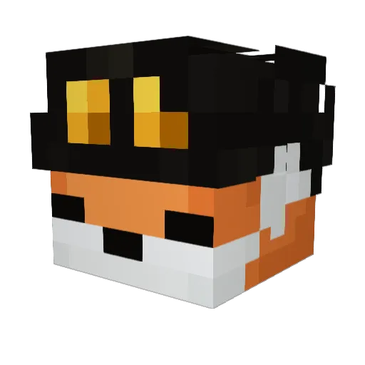 zemlet Minecraft avatar head, 3D render