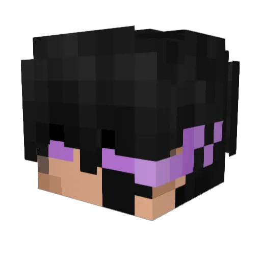 zemonious Minecraft avatar head, 3D render