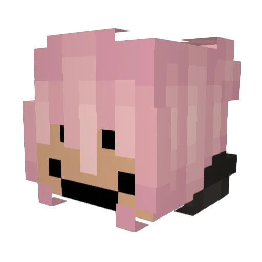 zempu Minecraft avatar head, 3D render