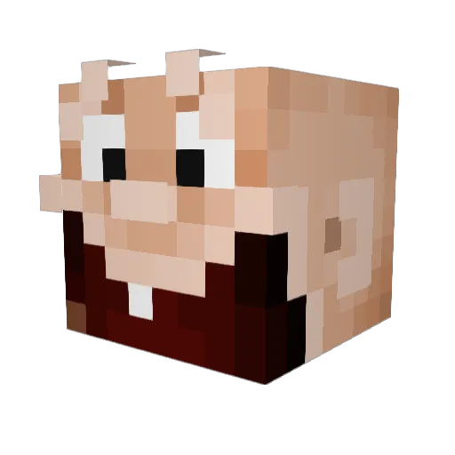 zen0708 Minecraft avatar head, 3D render