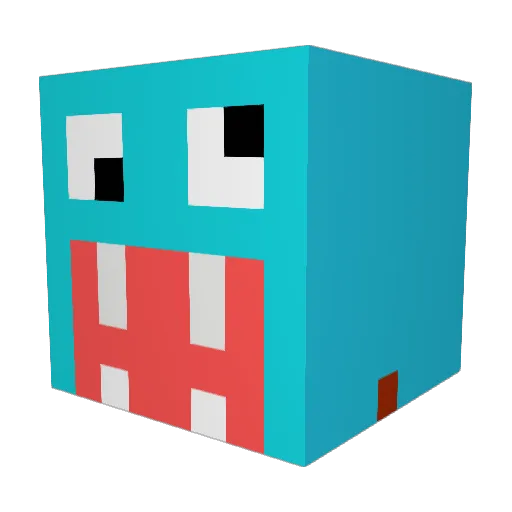 zen612 Minecraft avatar head, 3D render