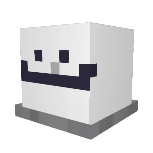 zen9f Minecraft avatar head, 3D render