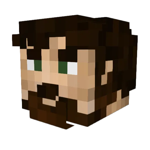 zena71 Minecraft avatar head, 3D render
