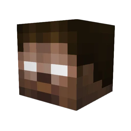 zenaka_ Minecraft avatar head, 3D render