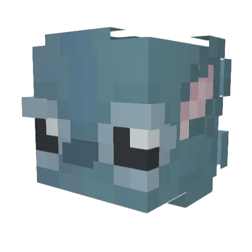 zench1oo Minecraft avatar head, 3D render