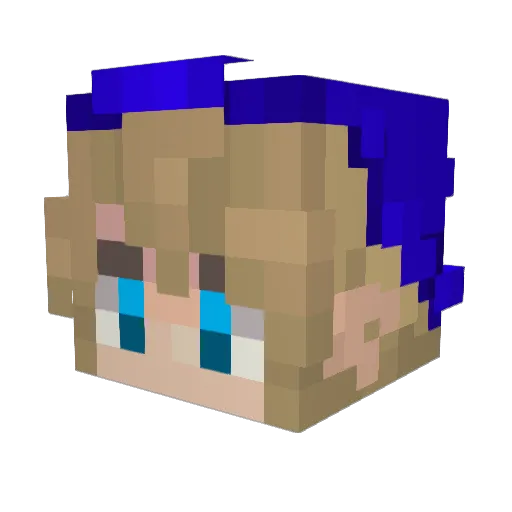 zencheroso Minecraft avatar head, 3D render
