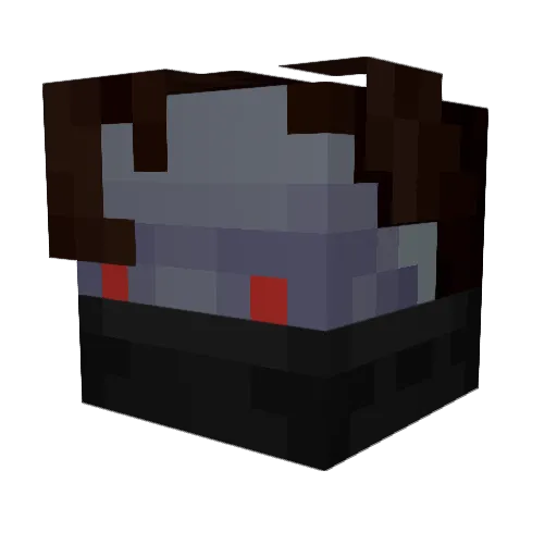 zendjin Minecraft avatar head, 3D render