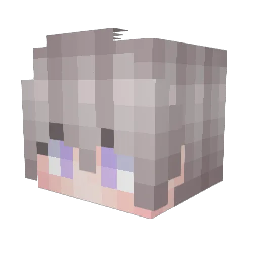 zengjf Minecraft avatar head, 3D render