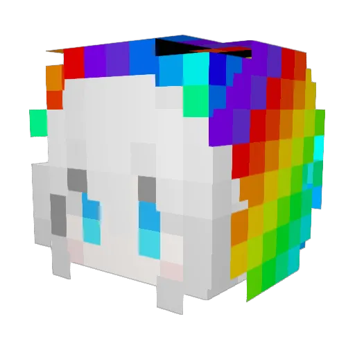 zengjing Minecraft avatar head, 3D render