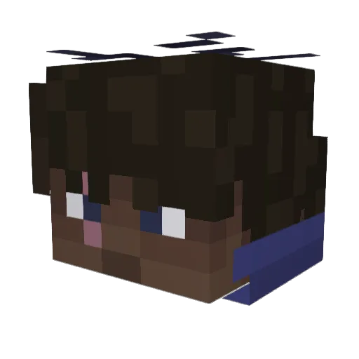 zenhd12 Minecraft avatar head, 3D render