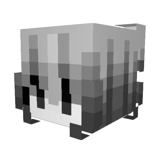 zeniaaaa Minecraft avatar head, 3D render