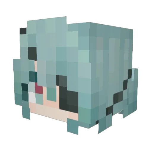 zeniilv3 Minecraft avatar head, 3D render