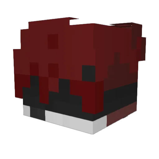 zenithK Minecraft avatar head, 3D render