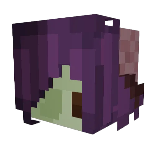 zenithh Minecraft avatar head, 3D render