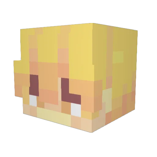 zenitsuu__ Minecraft avatar head, 3D render