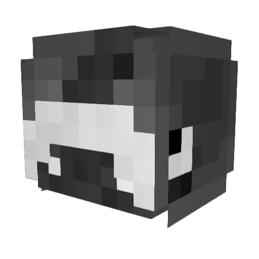zeniyata Minecraft avatar head, 3D render