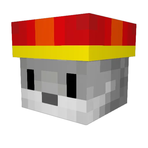 zenjiku Minecraft avatar head, 3D render