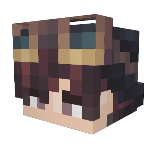 zenknee Minecraft avatar head, 3D render