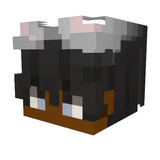 zennimpala Minecraft avatar head, 3D render