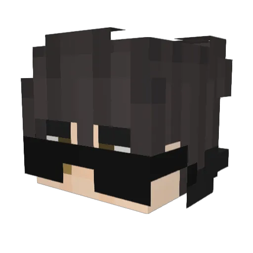 zennmai Minecraft avatar head, 3D render
