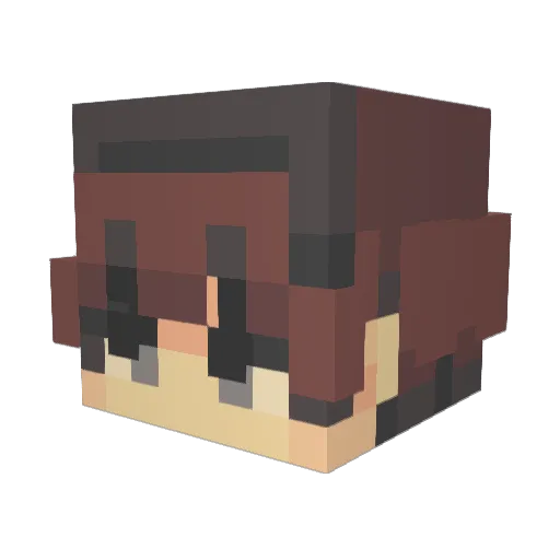 zennywenny Minecraft avatar head, 3D render