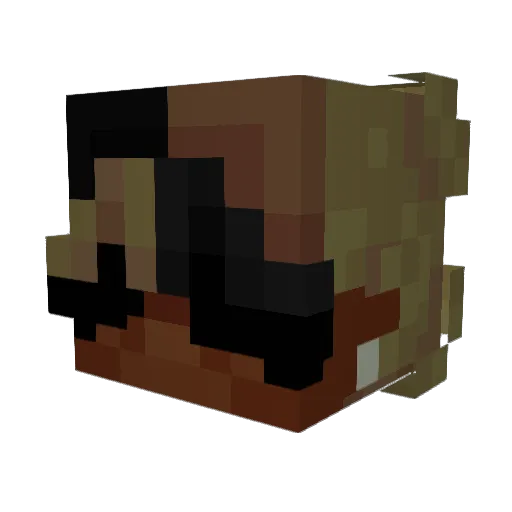 zeno972 Minecraft avatar head, 3D render