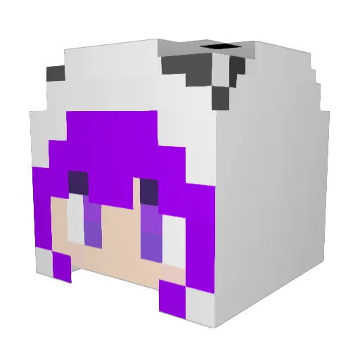 zeno_pc Minecraft avatar head, 3D render