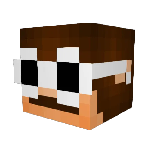 zeno_yt2 Minecraft avatar head, 3D render