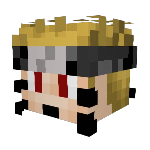 zenomex10 Minecraft avatar head, 3D render