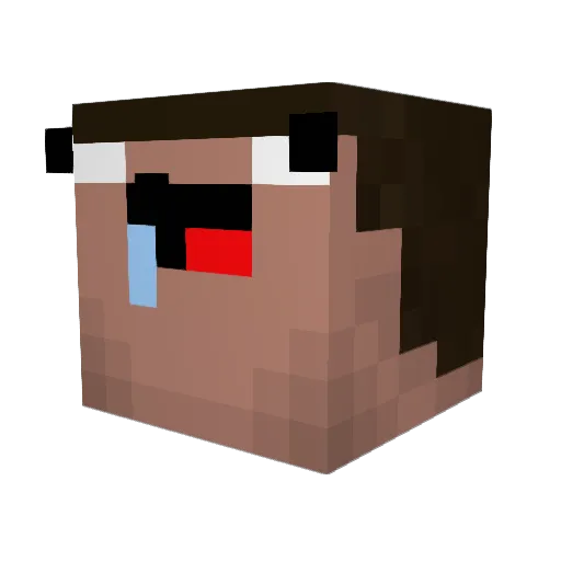 zense_ Minecraft avatar head, 3D render