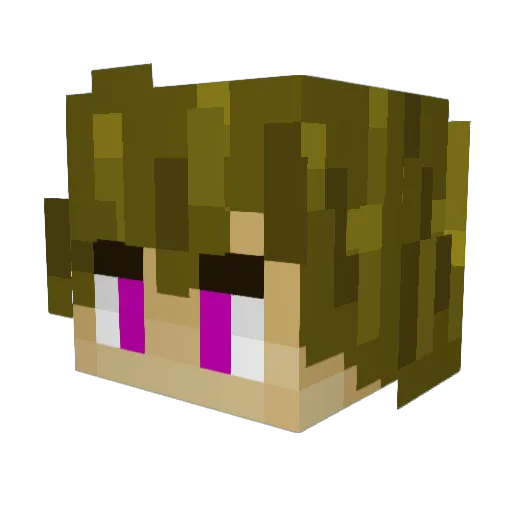 zensierbalken Minecraft avatar head, 3D render