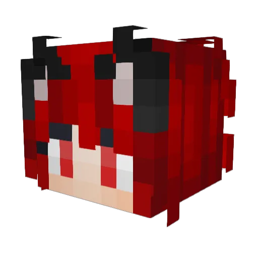 zentitled Minecraft avatar head, 3D render