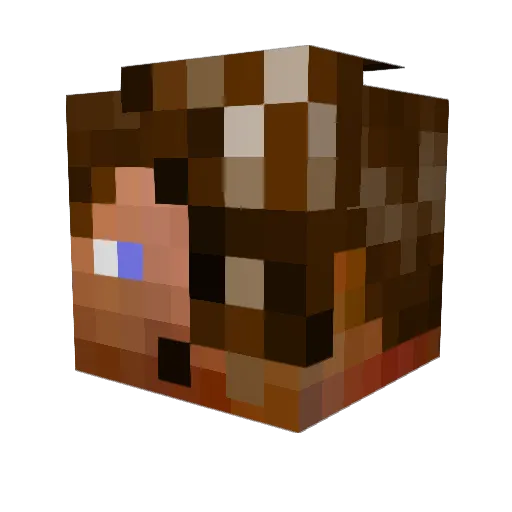 zentorax Minecraft avatar head, 3D render