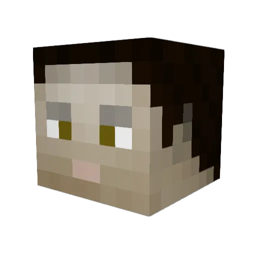 zentz74 Minecraft avatar head, 3D render