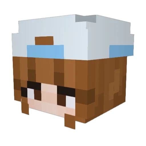 zenui Minecraft avatar head, 3D render