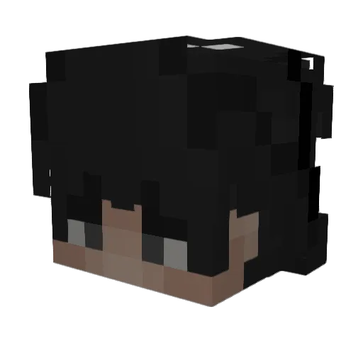 zenxh Minecraft avatar head, 3D render