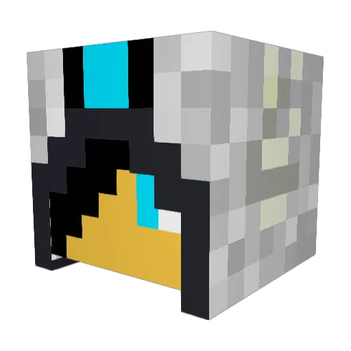 zeo123 Minecraft avatar head, 3D render