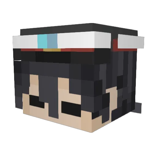 zeorphix Minecraft avatar head, 3D render