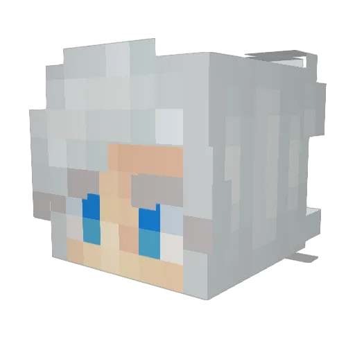 zeoship Minecraft avatar head, 3D render